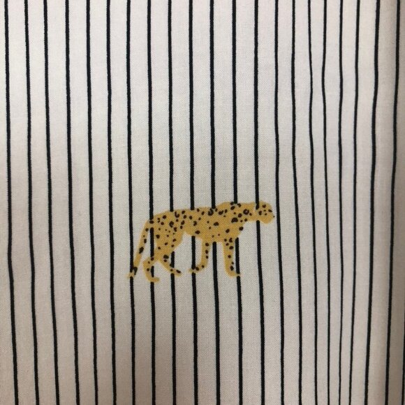 Rails Kathryn Buttondown Shirt Size S Striped Wild Cats White - Picture 4 of 7
